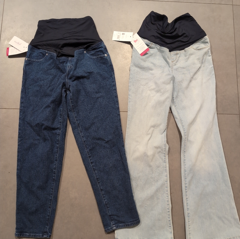 New Many Available! Maternity Blue and Light Blue Jeans Size 6. (+ Other Sizes)